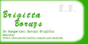 brigitta boruzs business card